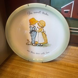 Vintage Hollie Hobby 10.5” Decorative Collectible Plate